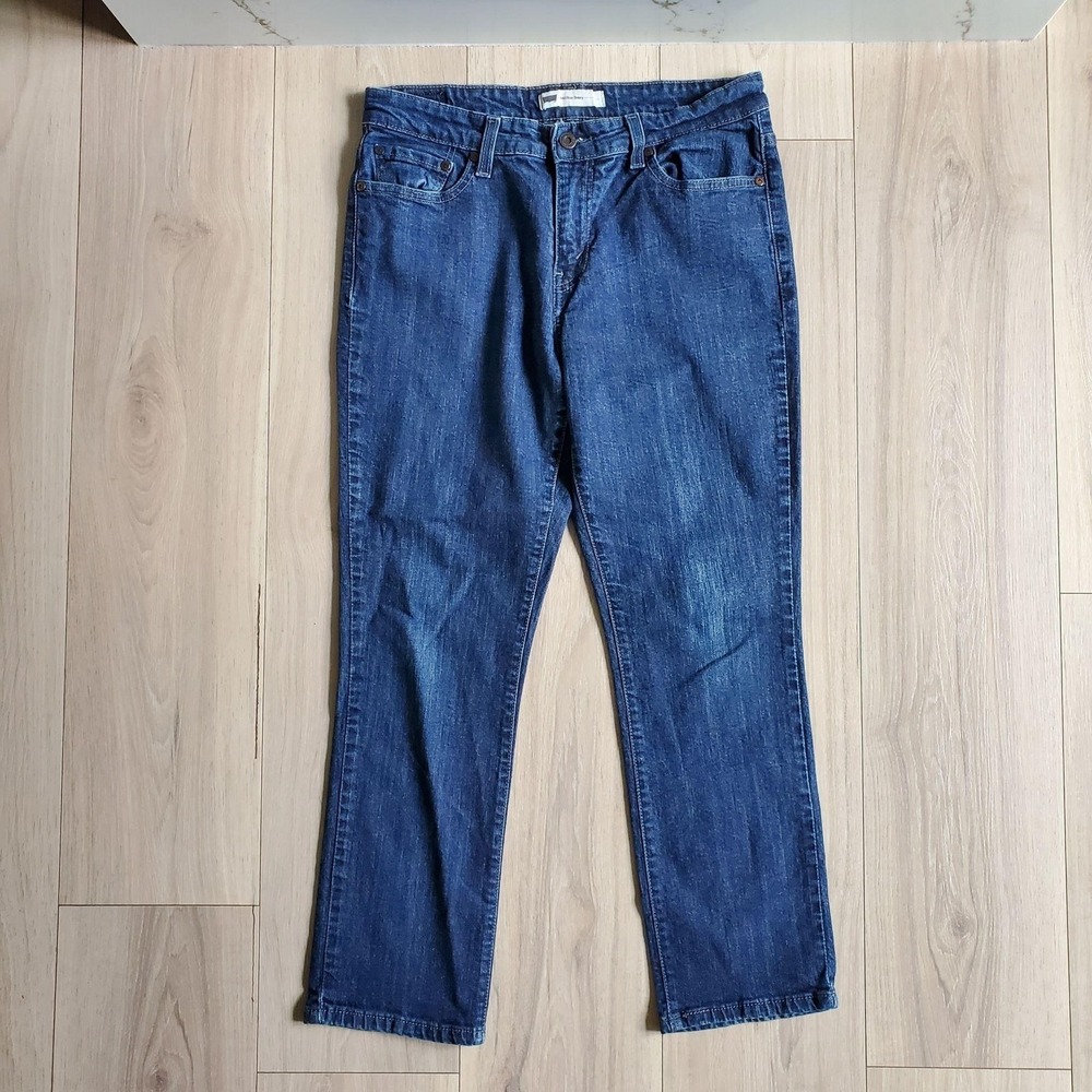 Levis Jeans Womens 14M Blue Mid Rise Skinny Stretch Denim Pockets Casual